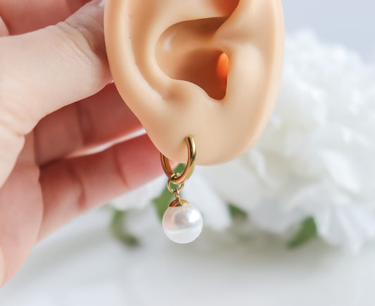 Drop Pearl Earrings