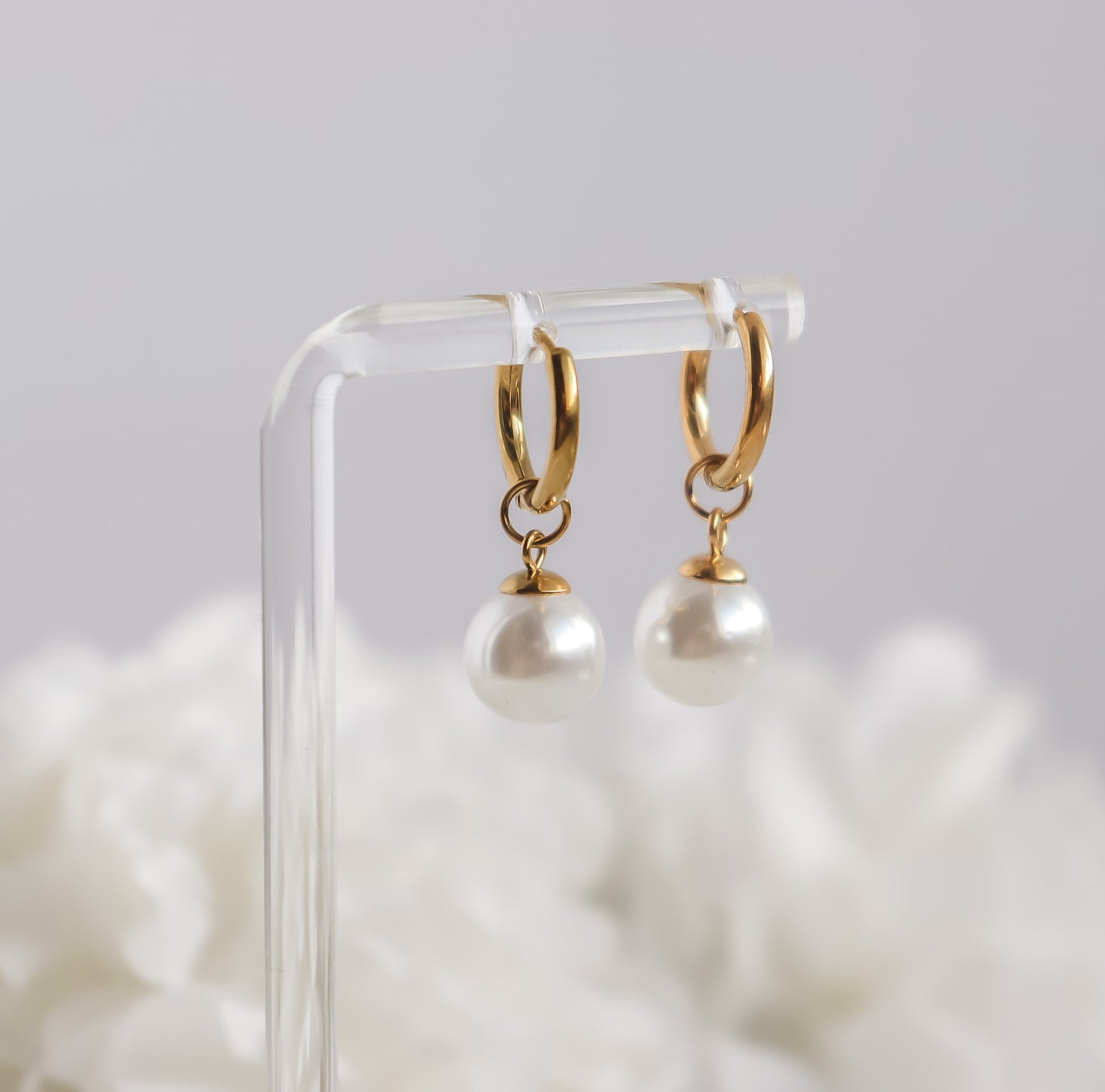 Drop Pearl Earrings
