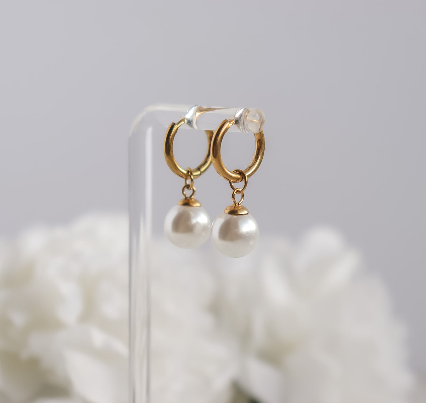 Drop Pearl Earrings