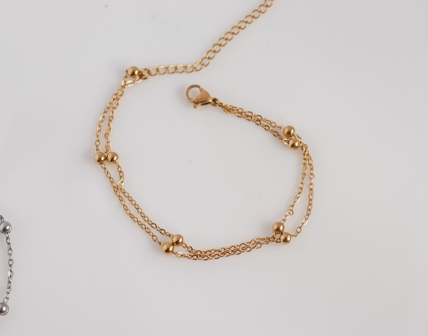 Dotted Chain Double Bracelet