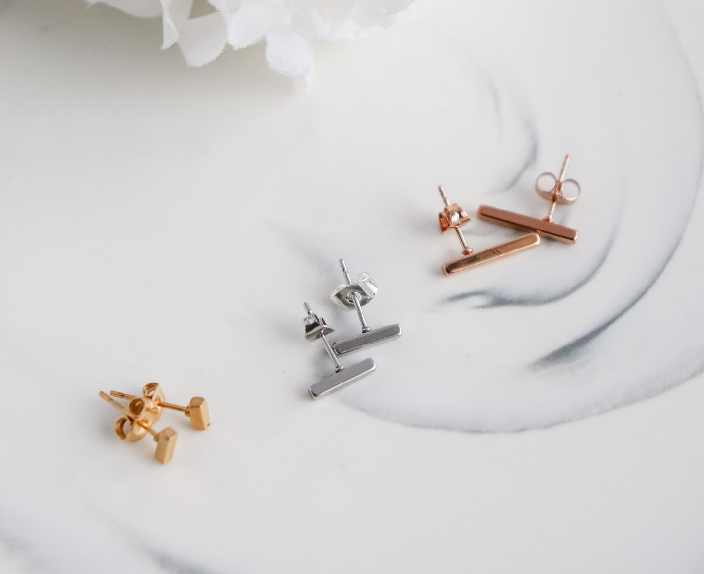 Bar Pair Stud Earrings