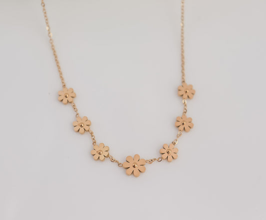 Daisy Necklace | Rose Necklace | Delicate Layering | Flower Necklace | Minimalist Wedding Jewelry | Bridal Shower Gift | Daisy Bracelet