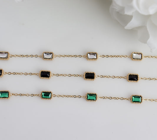 Tennis Bracelet, Gold Tennis Bracelet, Sqaure Bracelet, Diamond Bracelet, Dainty Bracelet, Gift for Her, CZ Tennis Bracelet, Gold Bracelet