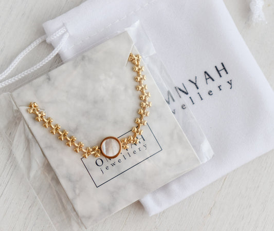 Heart Pearl Bracelet | Circle Pearl Bracelet | Block Chain | Gold Bracelet | Bridesmaid Gifts | Heart Pendant | Christmas Gift