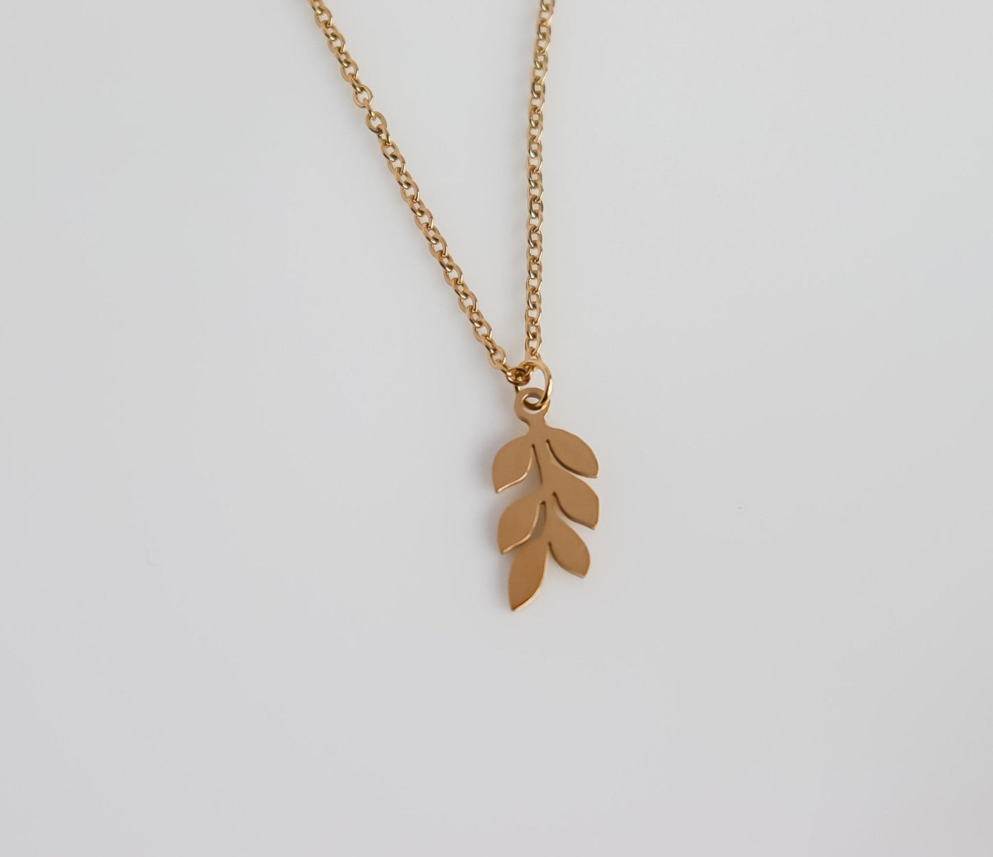 Leaf Necklace | Olive Branch Pendant | Delicate Layering | Leaf Pendant | Minimalist Wedding Jewelry | Bridal Shower Gift