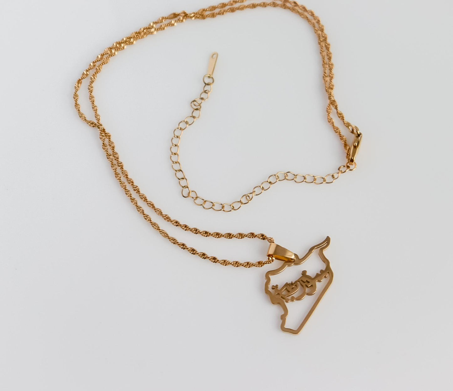 Syria Necklace | Suria Necklace | Syria Map Necklace | Country Pride Necklace | Minimalist Wedding Jewelry | Eid Gift I Syria Country Map