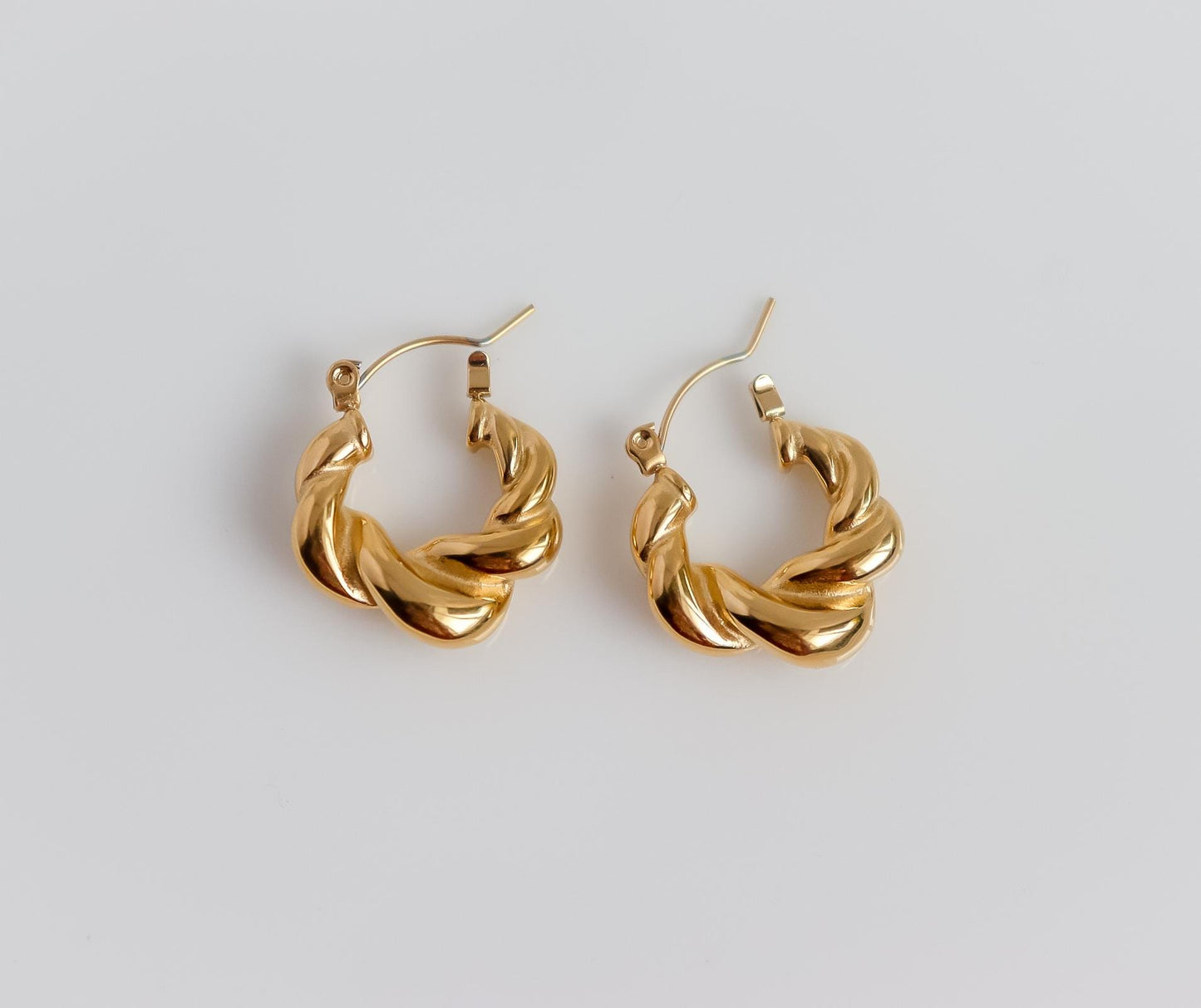 Twisted Hoops I Open Hoops I Statement Hoops I Twisted Earring I Birthday Gift for Her I Earring For Her | Hypoallergenic I Christmas Gift