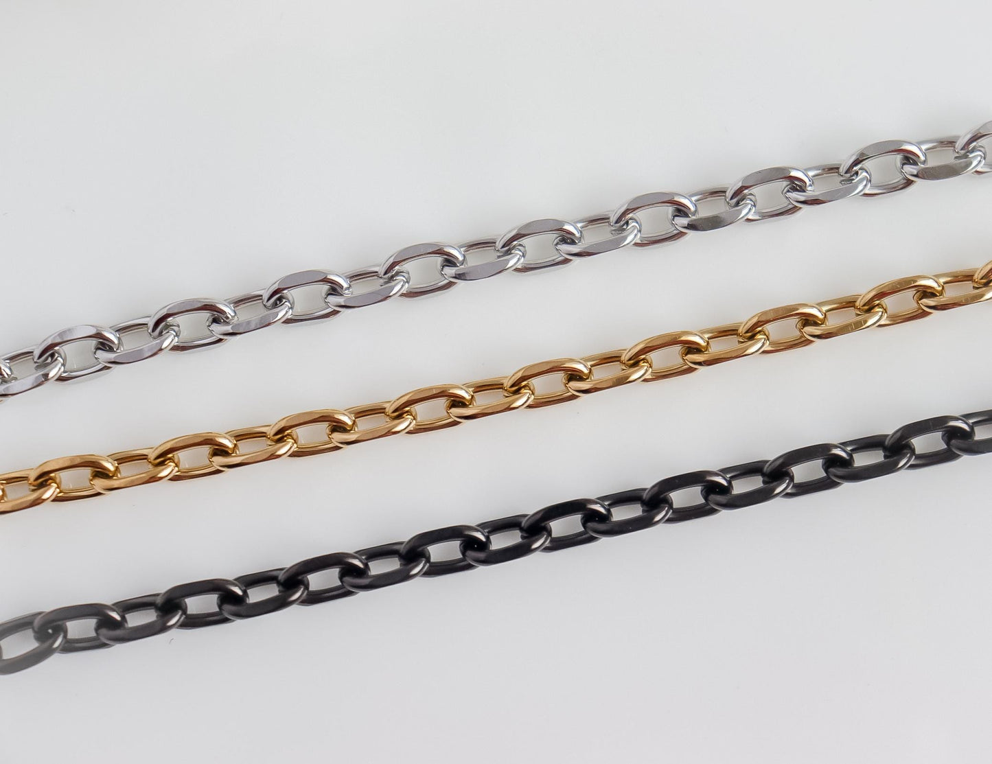 Cable Chain Bracelet | Double Layering Bracelet | Stacking Bracelet | Unisex Bracelet | Minimal Bracelet | Bridesmaid Gift | Christmas Gift