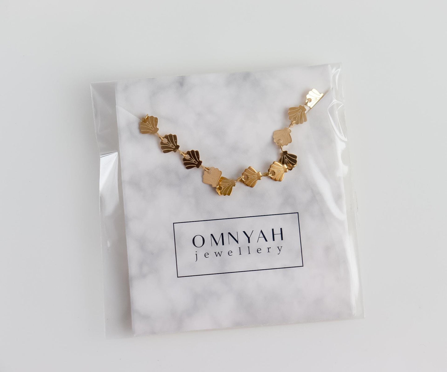 Sea Shell Bracelet I Sea Shell Link Bracelet | Gold Bracelet | Gifts for Her | Sunshine Bracelet | Handmade Bracelet I Christmas Gift