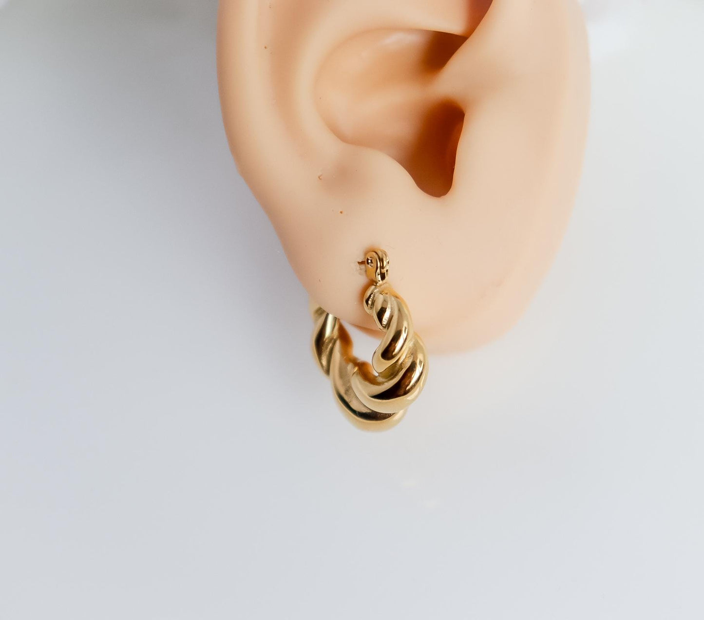 Twisted Hoops I Open Hoops I Statement Hoops I Twisted Earring I Birthday Gift for Her I Earring For Her | Hypoallergenic I Christmas Gift