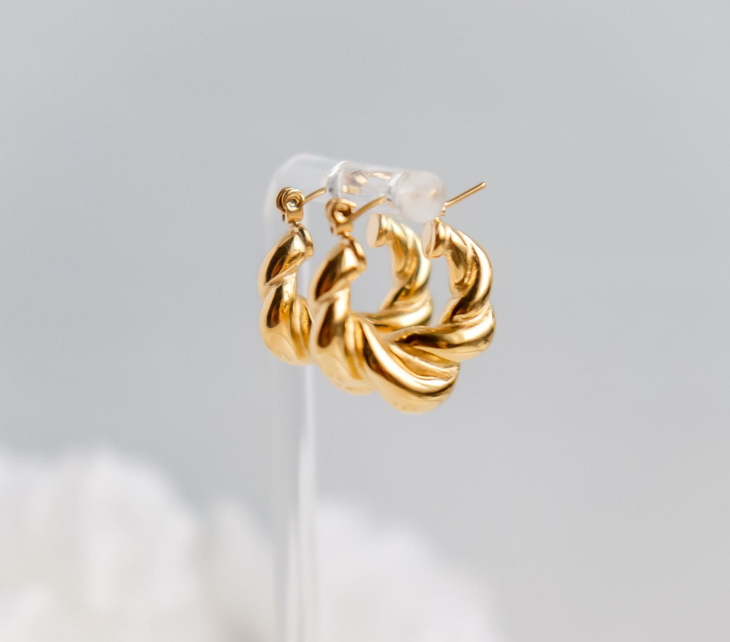 Twisted Hoops I Open Hoops I Statement Hoops I Twisted Earring I Birthday Gift for Her I Earring For Her | Hypoallergenic I Christmas Gift