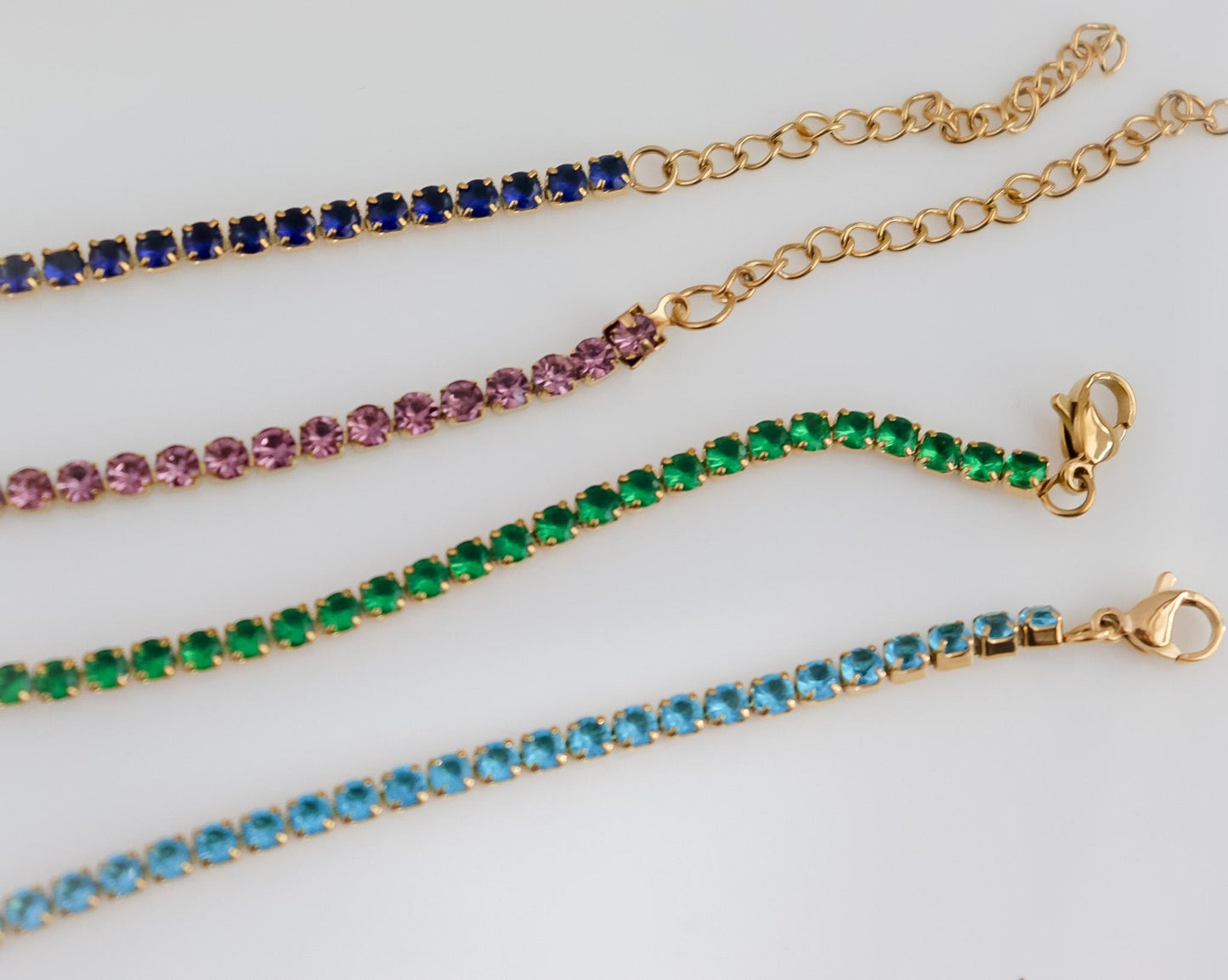 Tennis Bracelet | Gold Tennis Bracelet | Cubic Zirconia Bracelet | Gemstone Bracelet | Gothic Jewelry | Bridesmaid Gift | Christmas Gift