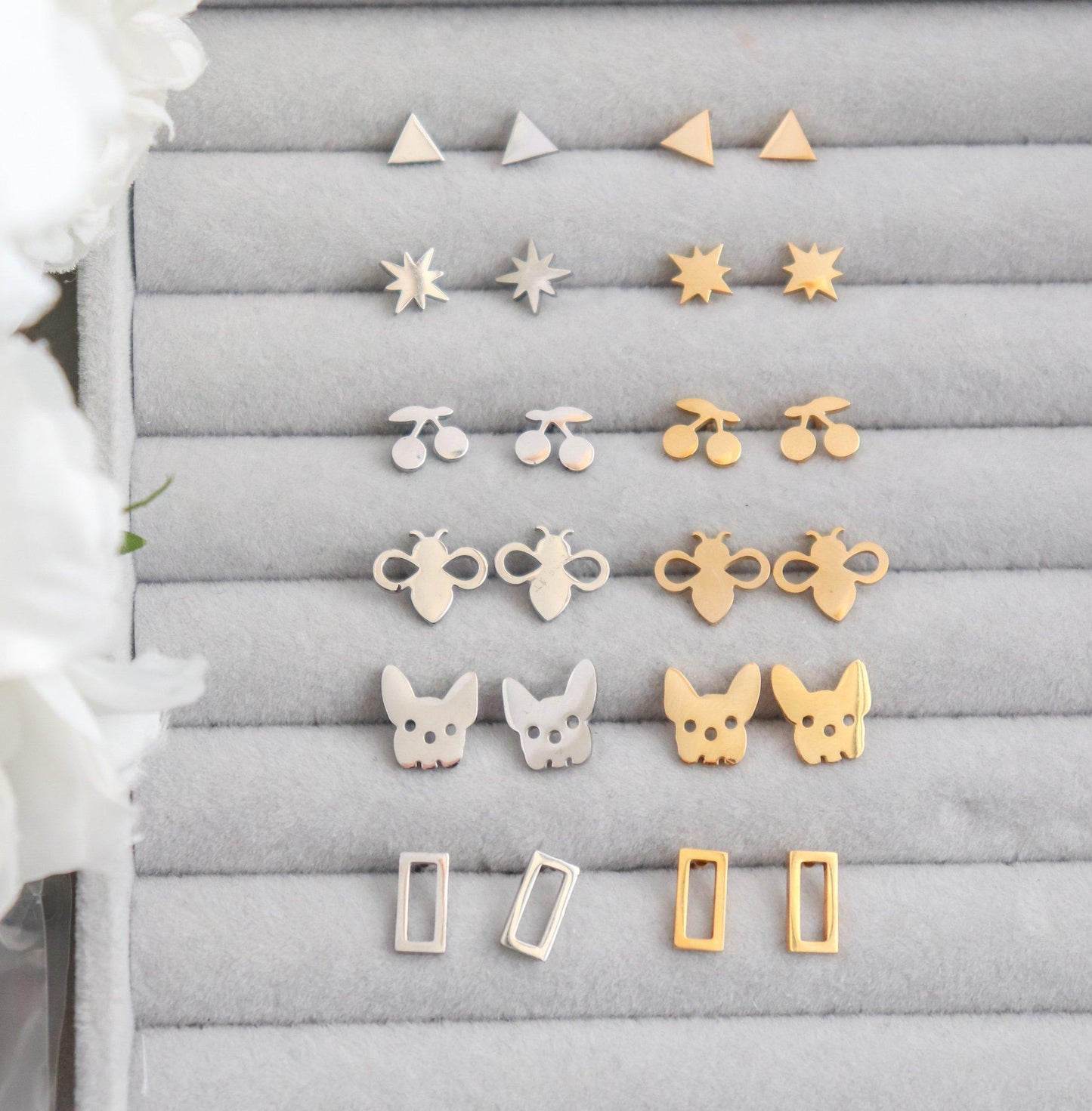 Varied Stud Earrings