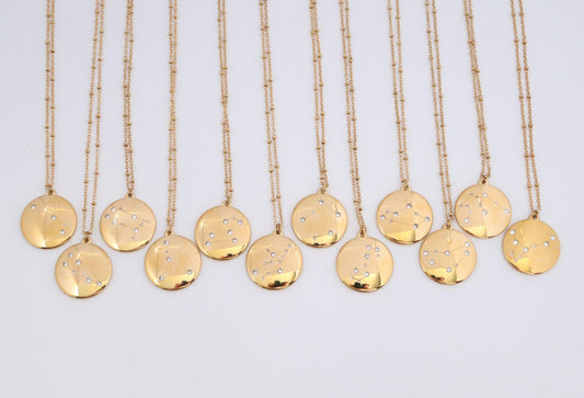 Medallion Zodiac Necklace
