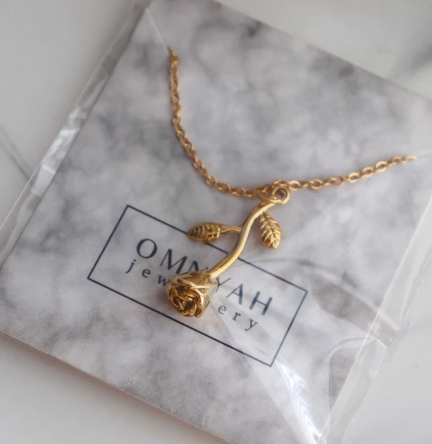 Rose Pendant Necklace