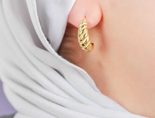 Open Croissant Earrings