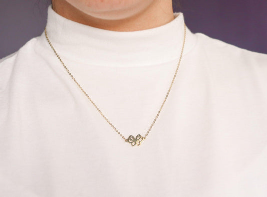 Mini Butterfly Outline Pendant Necklace