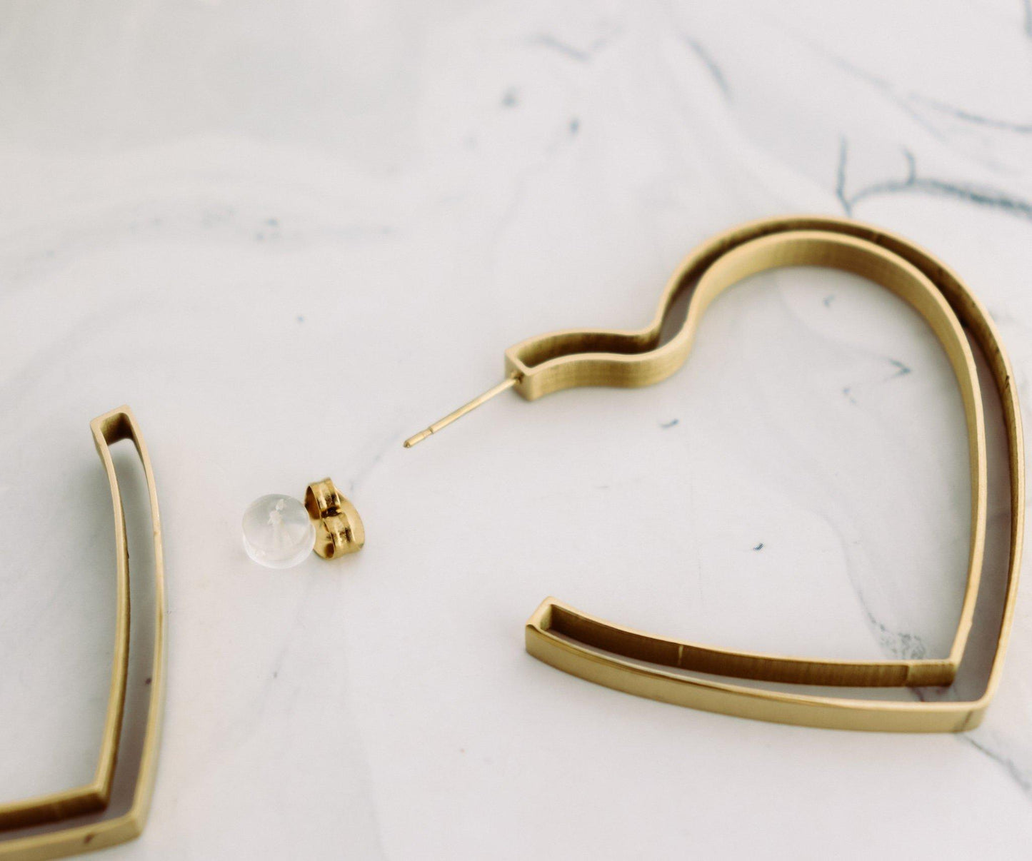 Heart Hoop Earrings