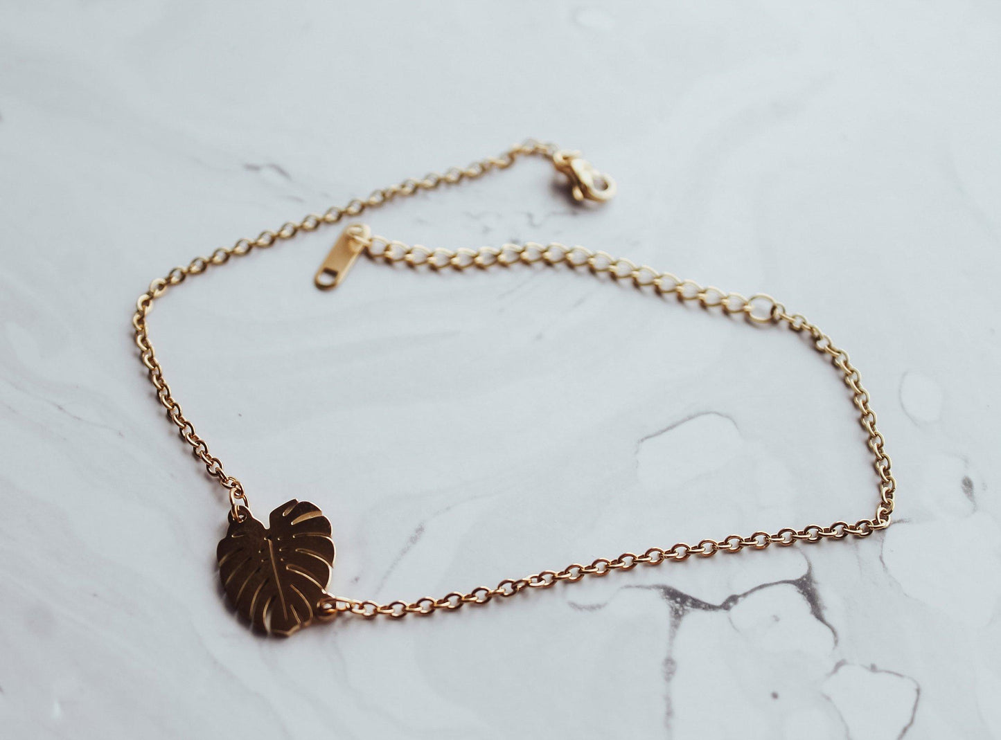 Leaf Pendant Anklet or Bracelet