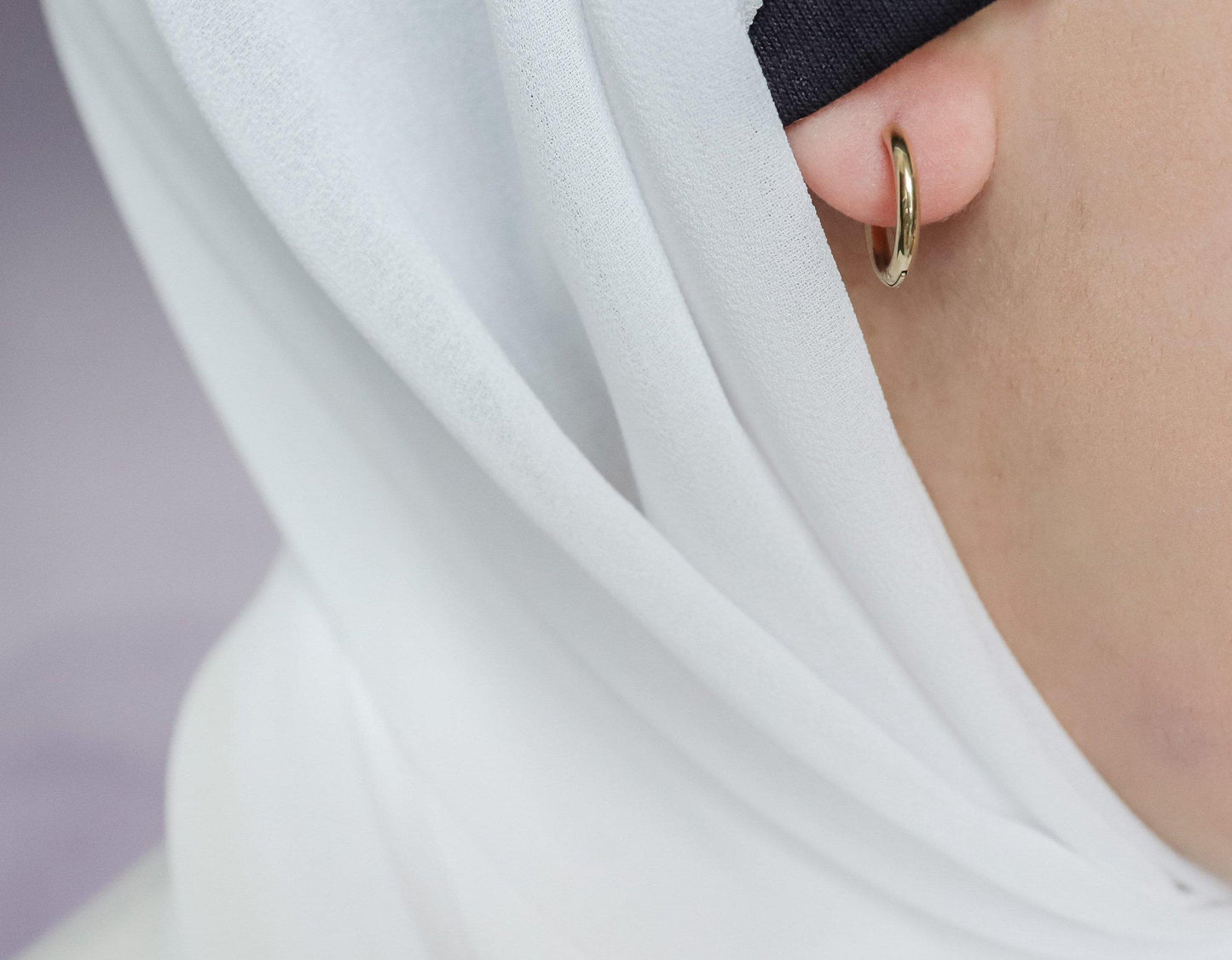Hoop Dangle Heart Earrings
