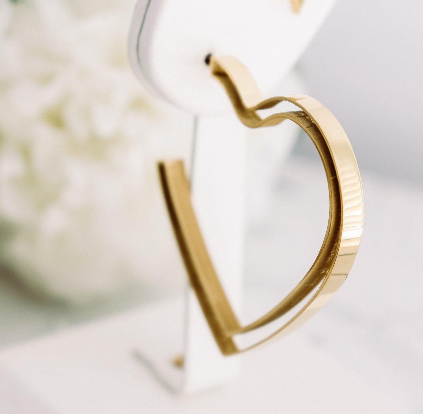 Heart Hoop Earrings
