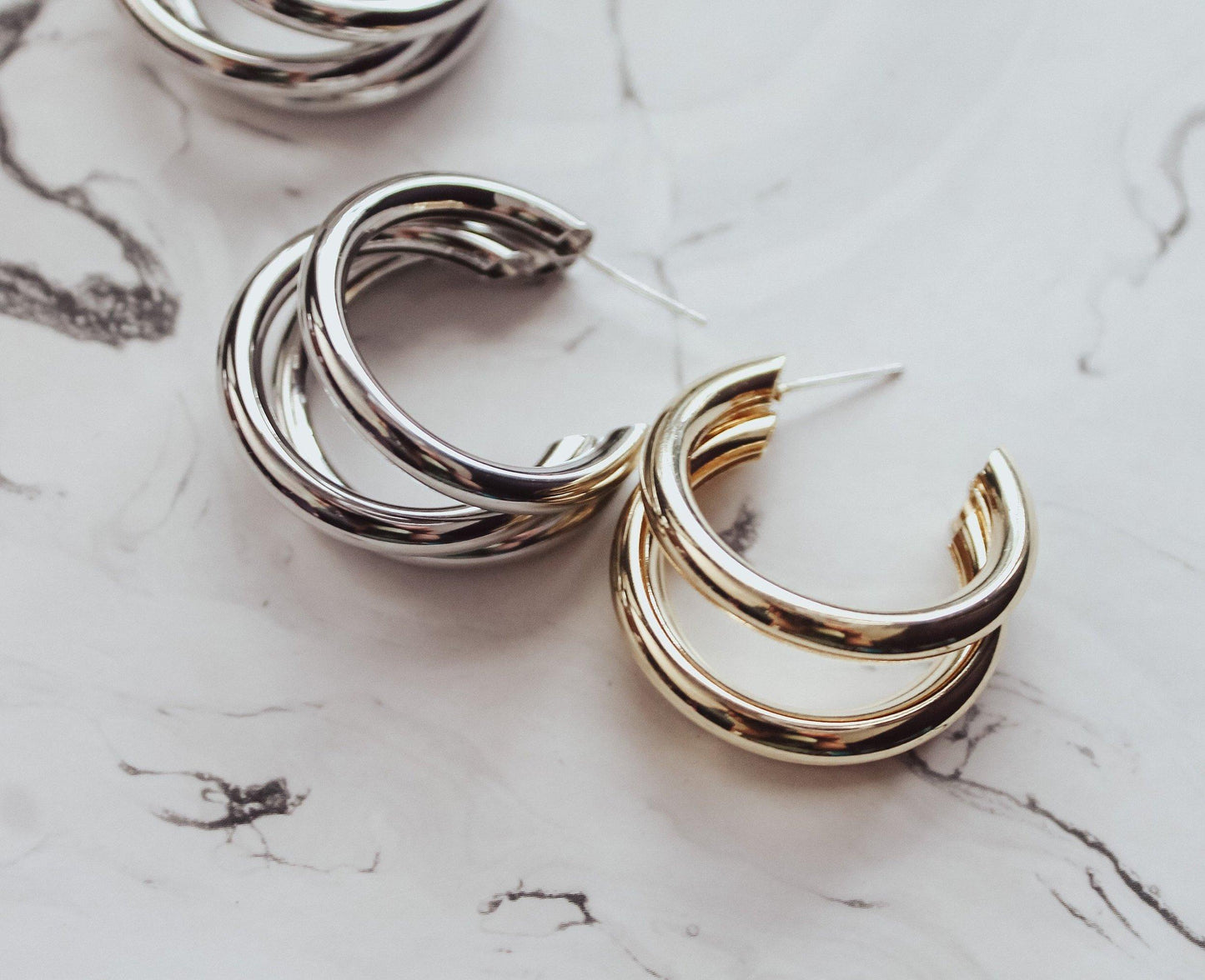 Layered Hoop Earring