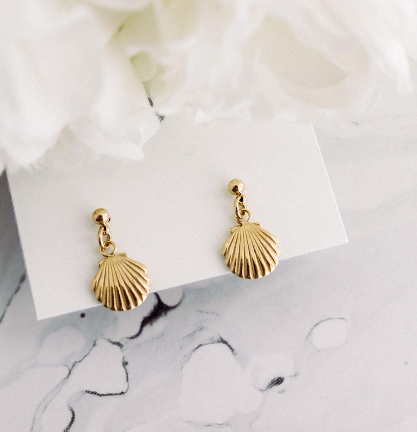 Seashell Sunburst Earrings
