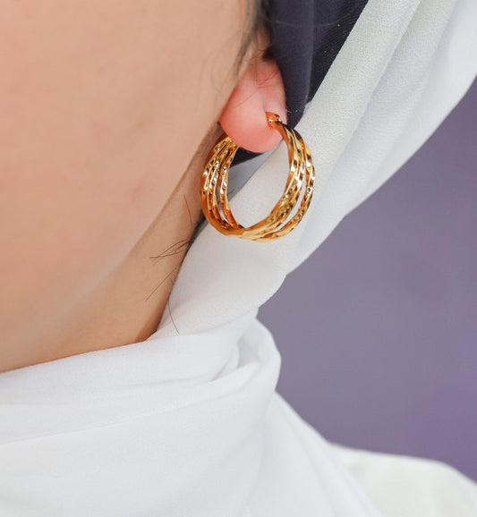 Layered Twist Earring