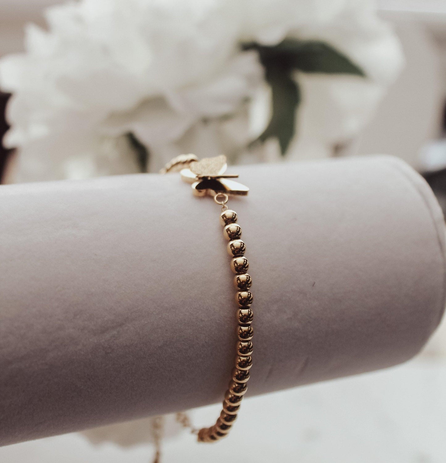 Butterfly Bead Chain Bracelet