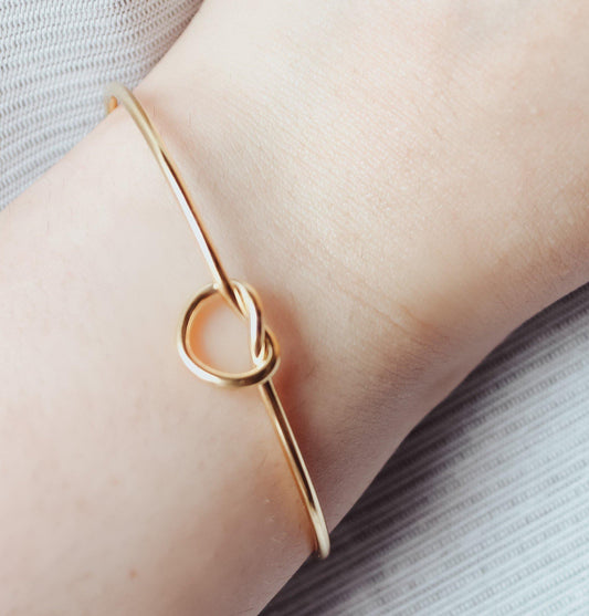 Love Knot Bangle Bracelet