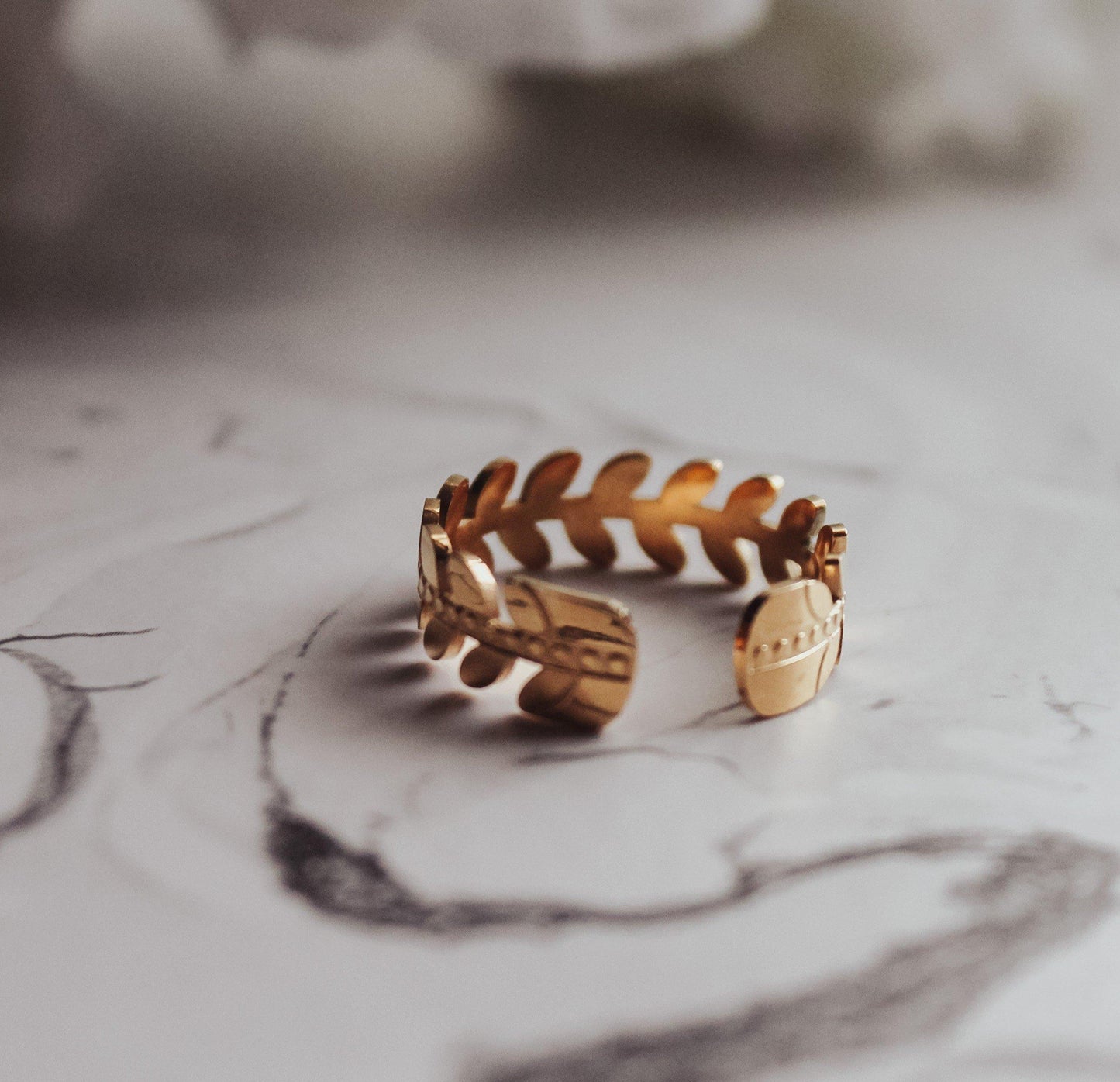 Leaf Vine Resizable Ring