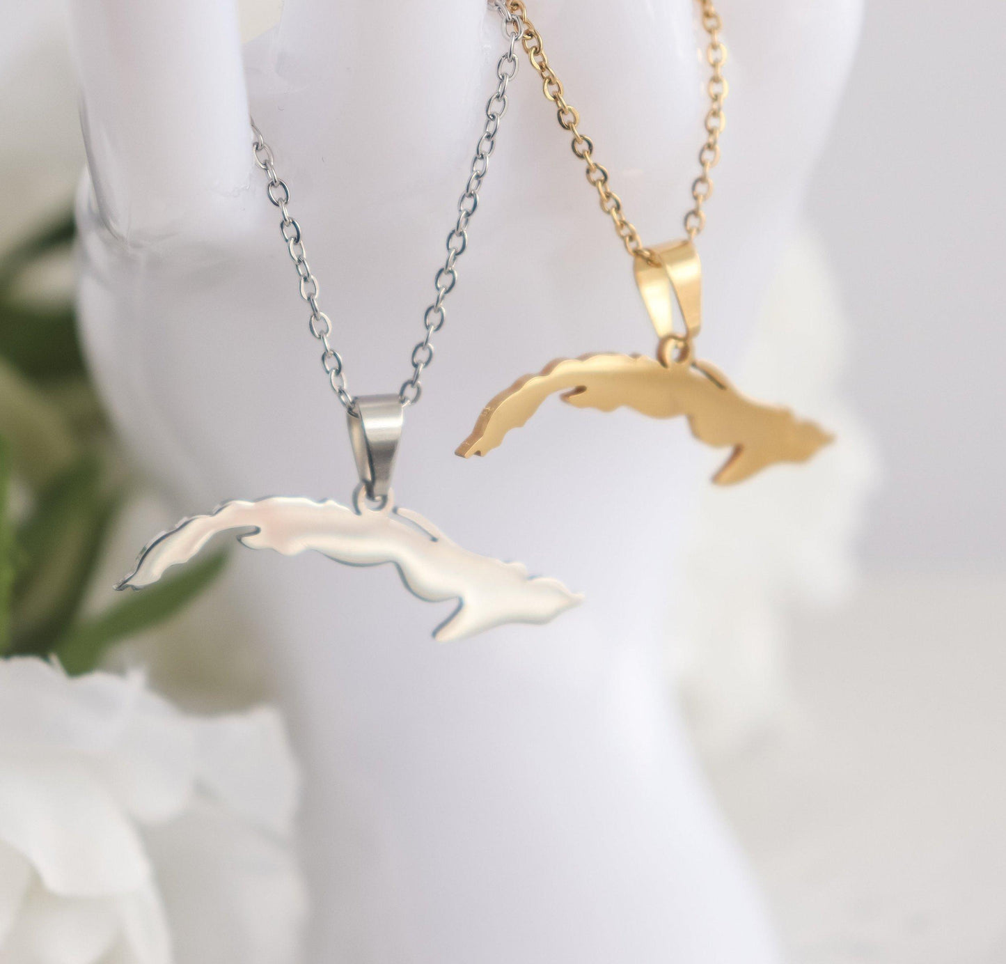 Cuba Map Necklace