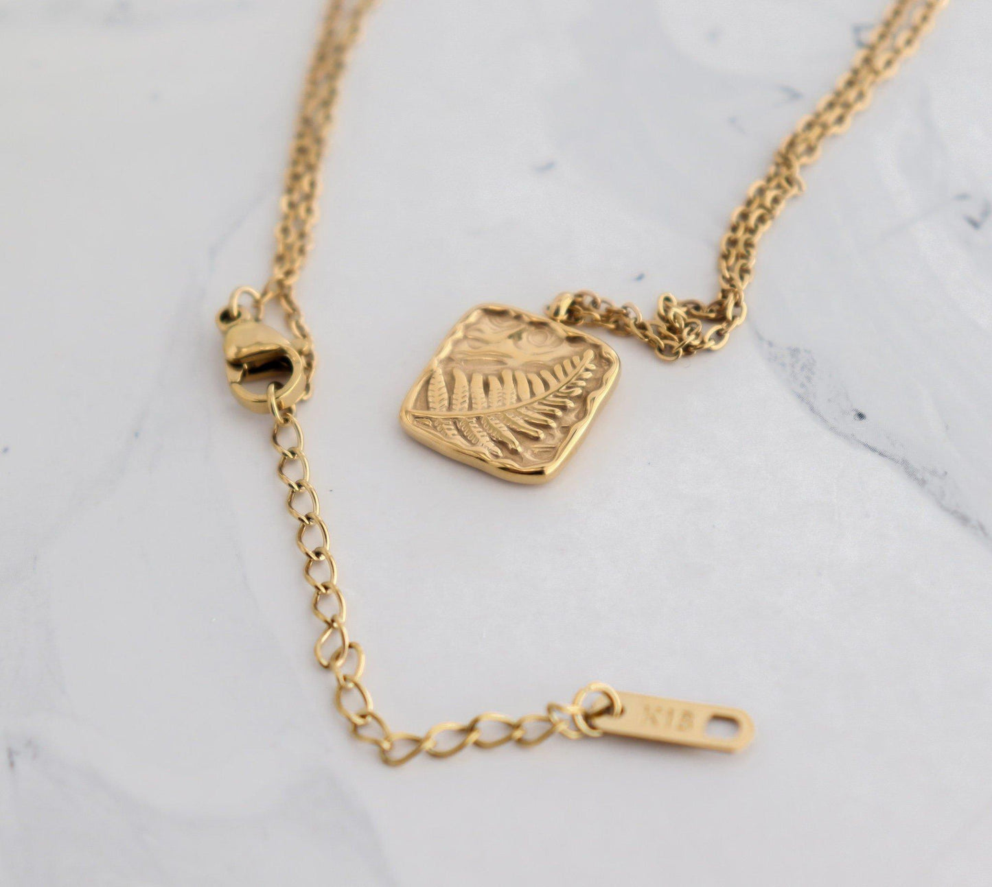 Square Leaf Necklace