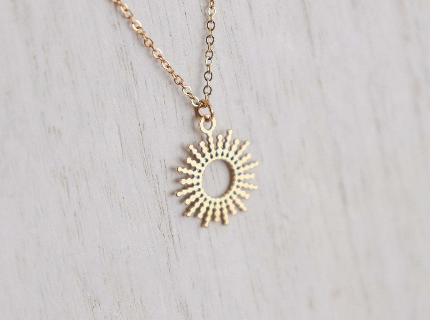 Dotted Sun Necklace