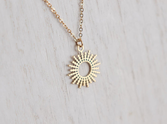 Dotted Sun Necklace
