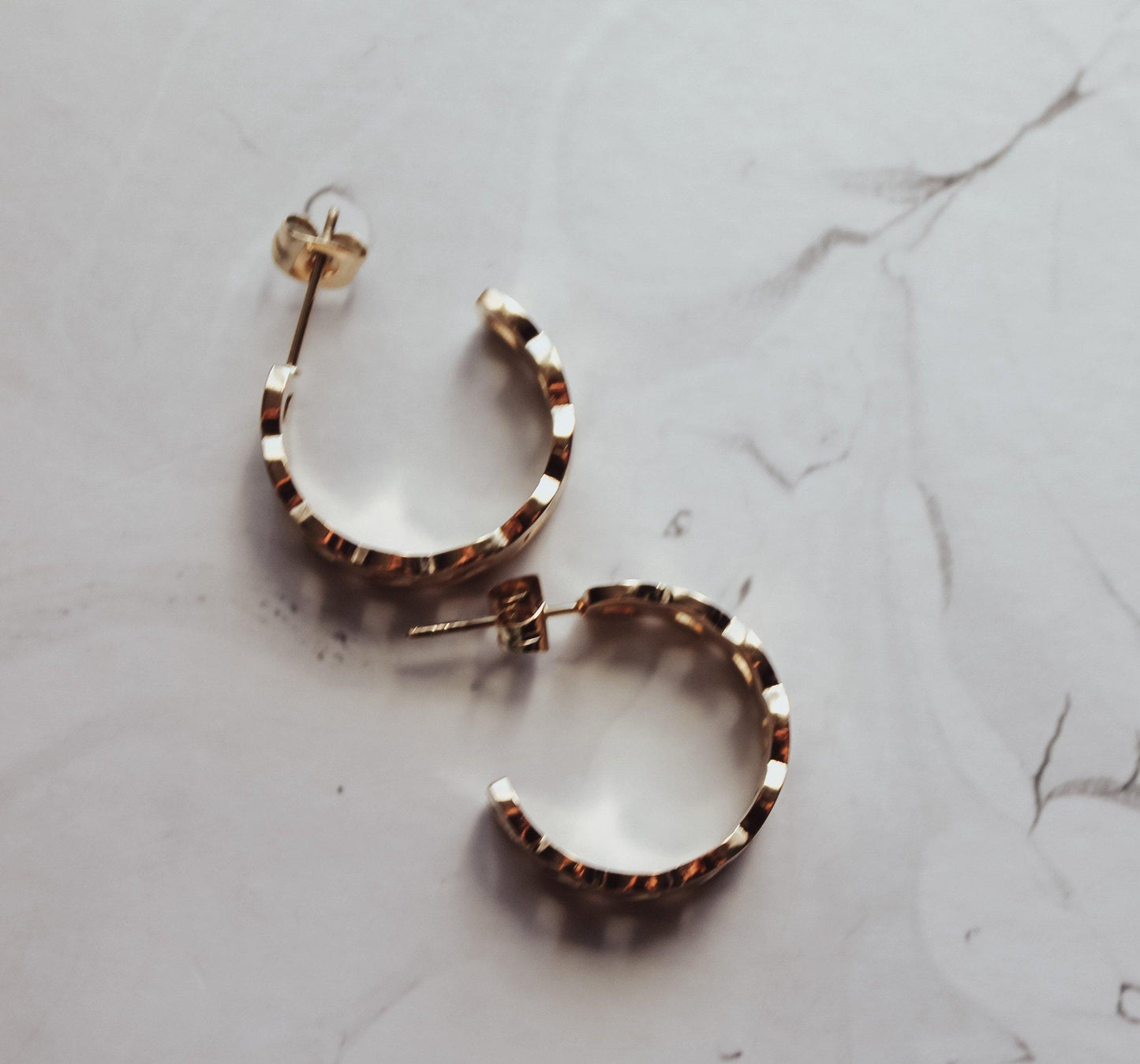 Link Chain Hoop Earrings