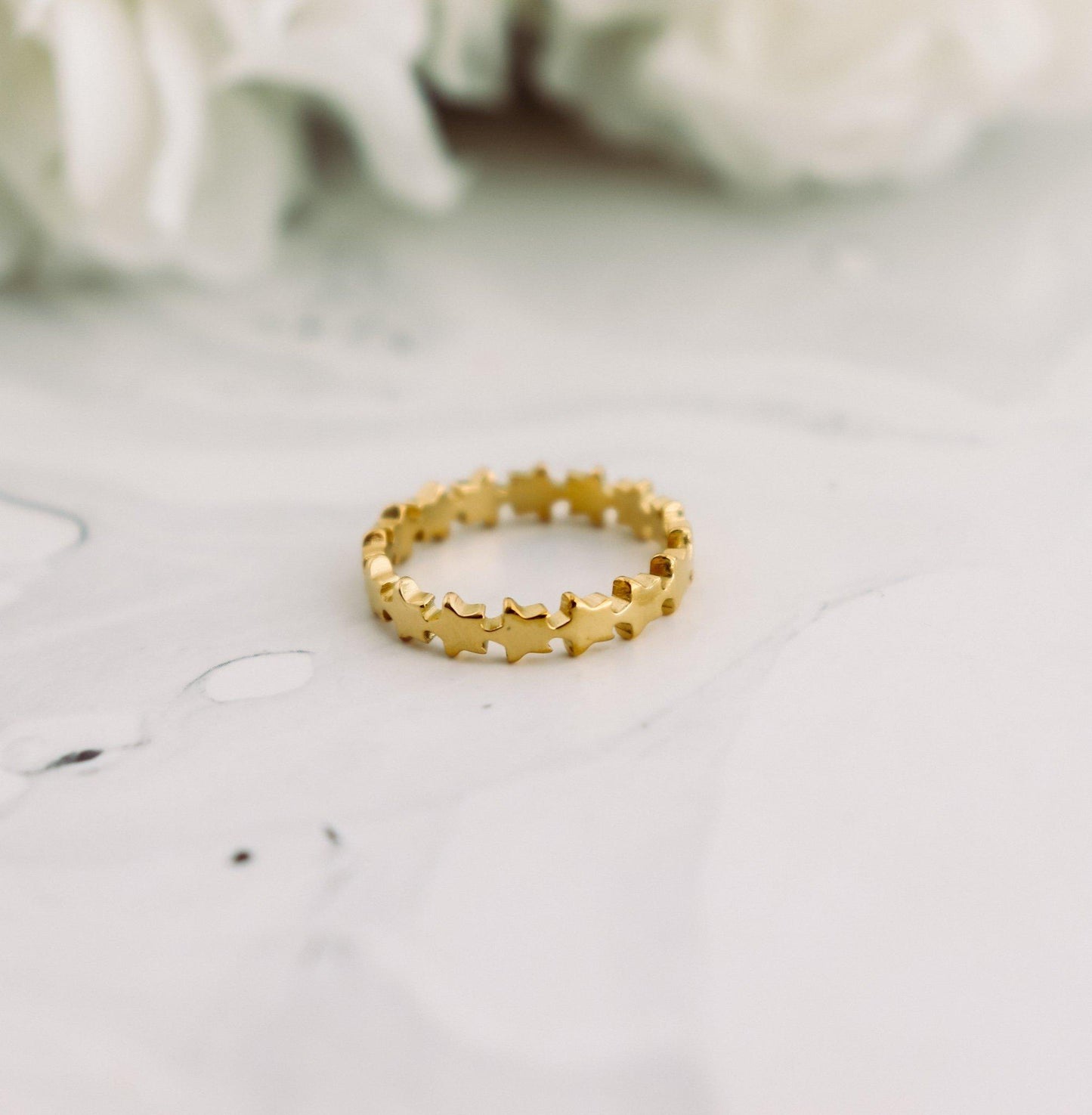 Linked Stars Ring