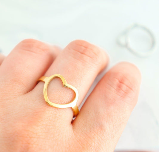 Best Friends Heart Ring