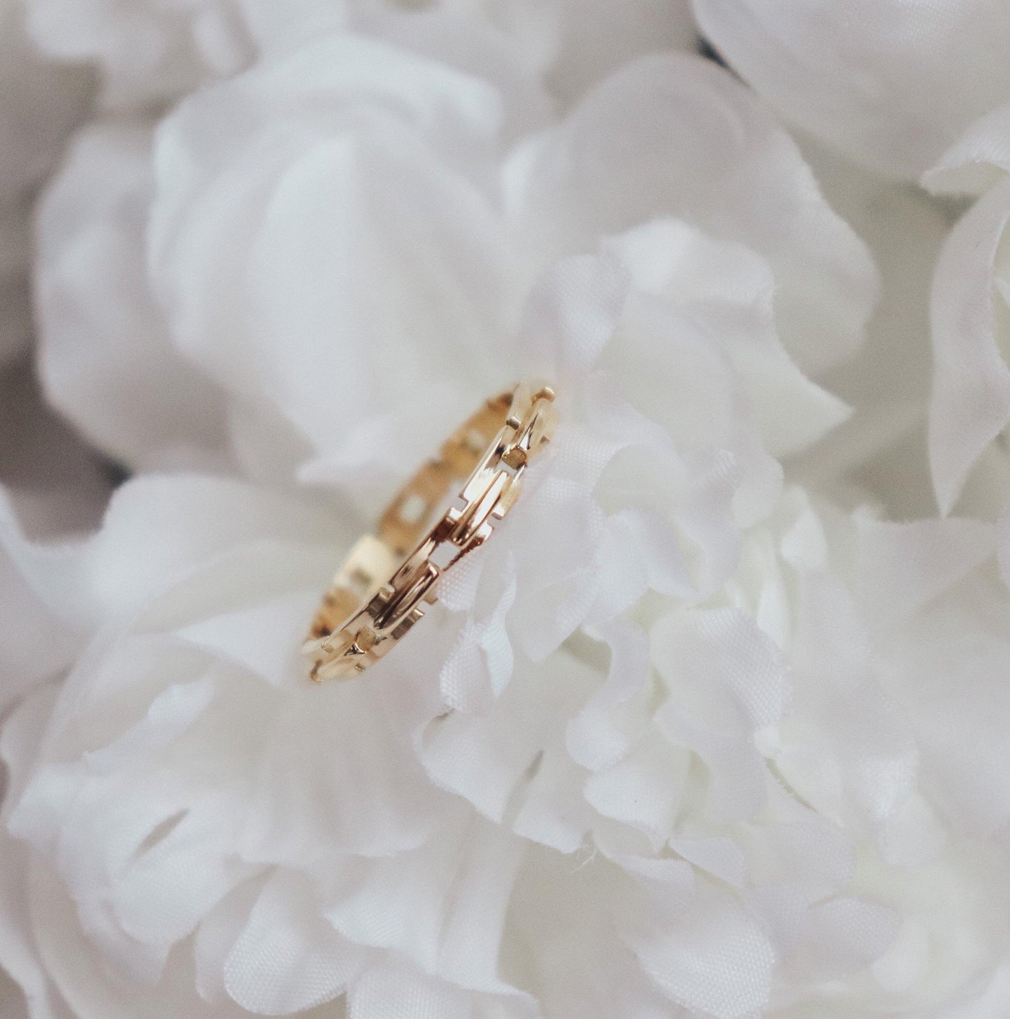 Thin Link Chain Ring