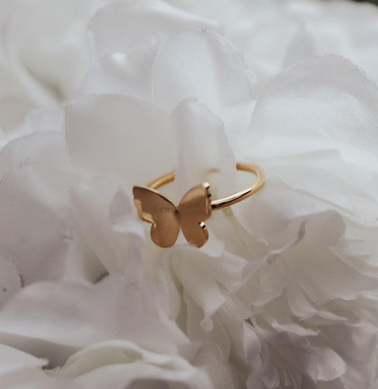 Solid Butterfly Ring