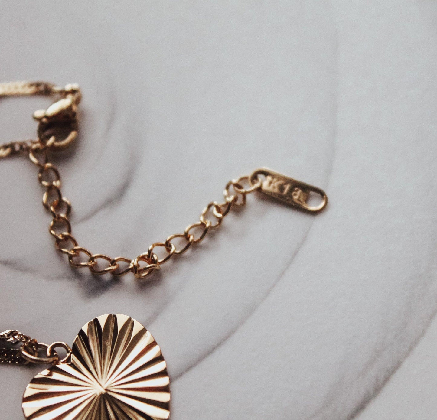 Defined Sunburst Heart Necklace