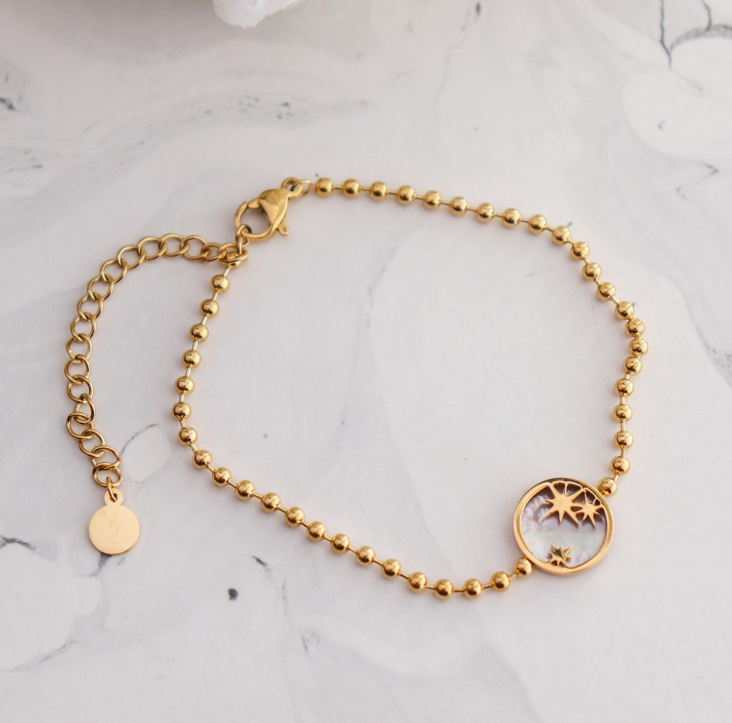 Pearl Sun Chain Bracelet