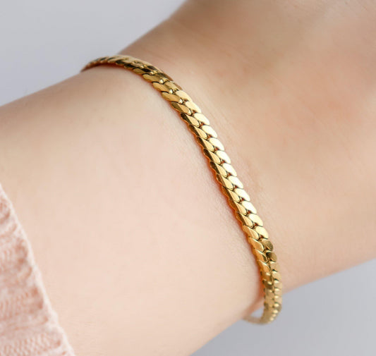 Herringbone Chain Bracelet