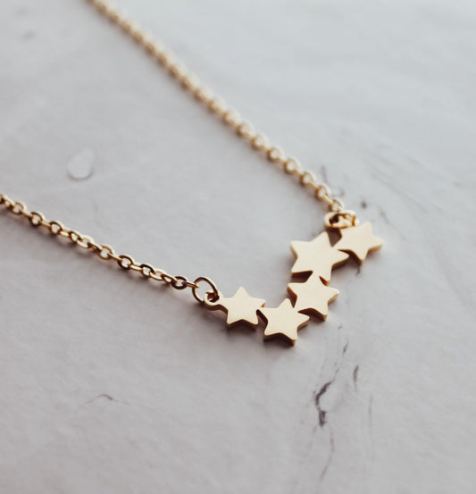 Five Stars Pendant Necklace