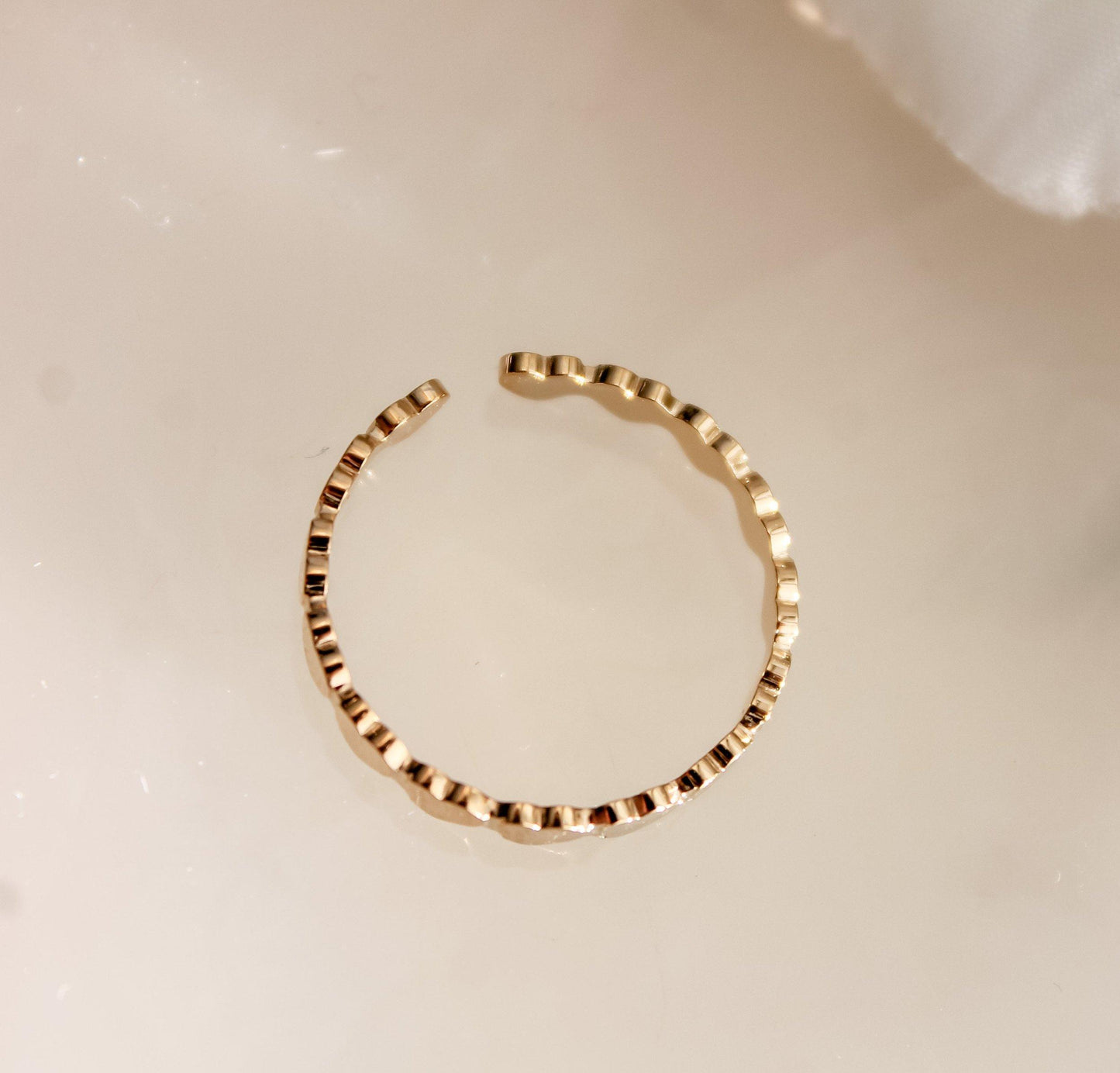 Link Heart Resizable Ring