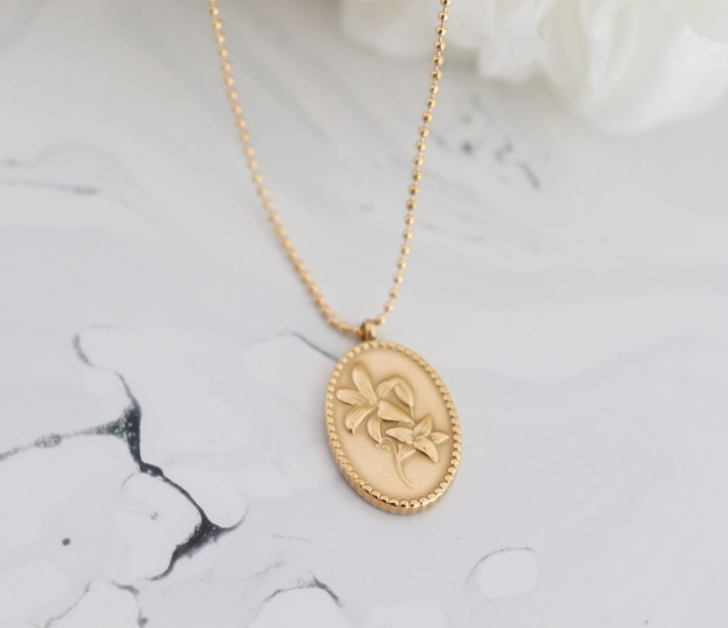 Vintage Flower Necklace