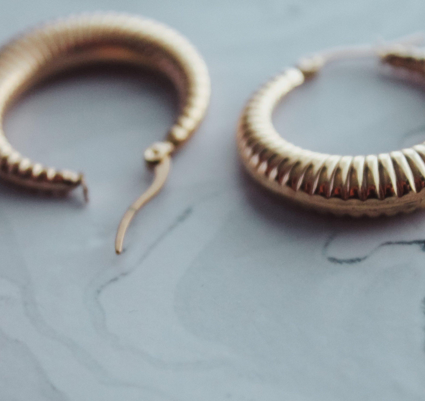 Striped Dome Earrings