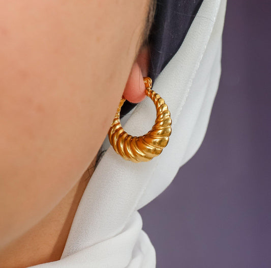 Croissant Dome Earrings