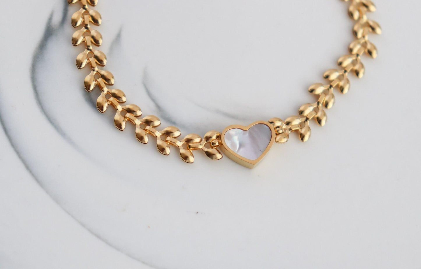 Heart Pearl Bracelet