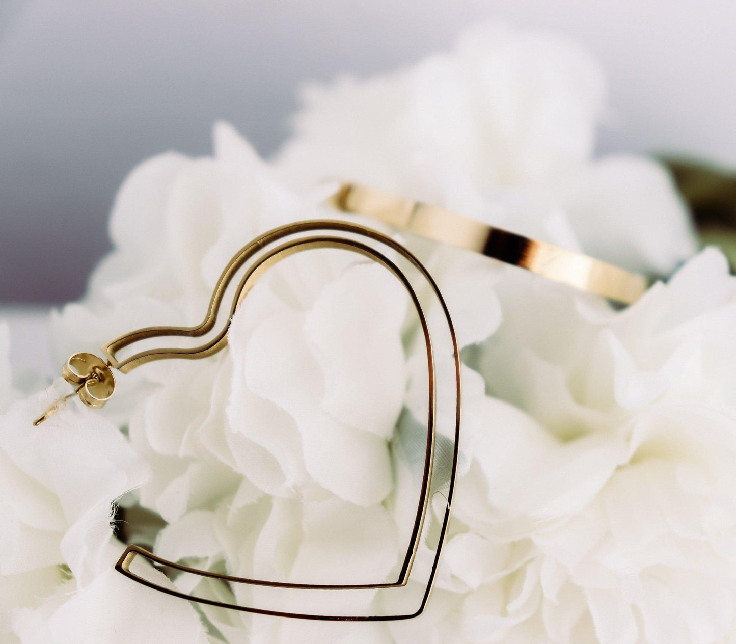 Heart Hoop Earrings